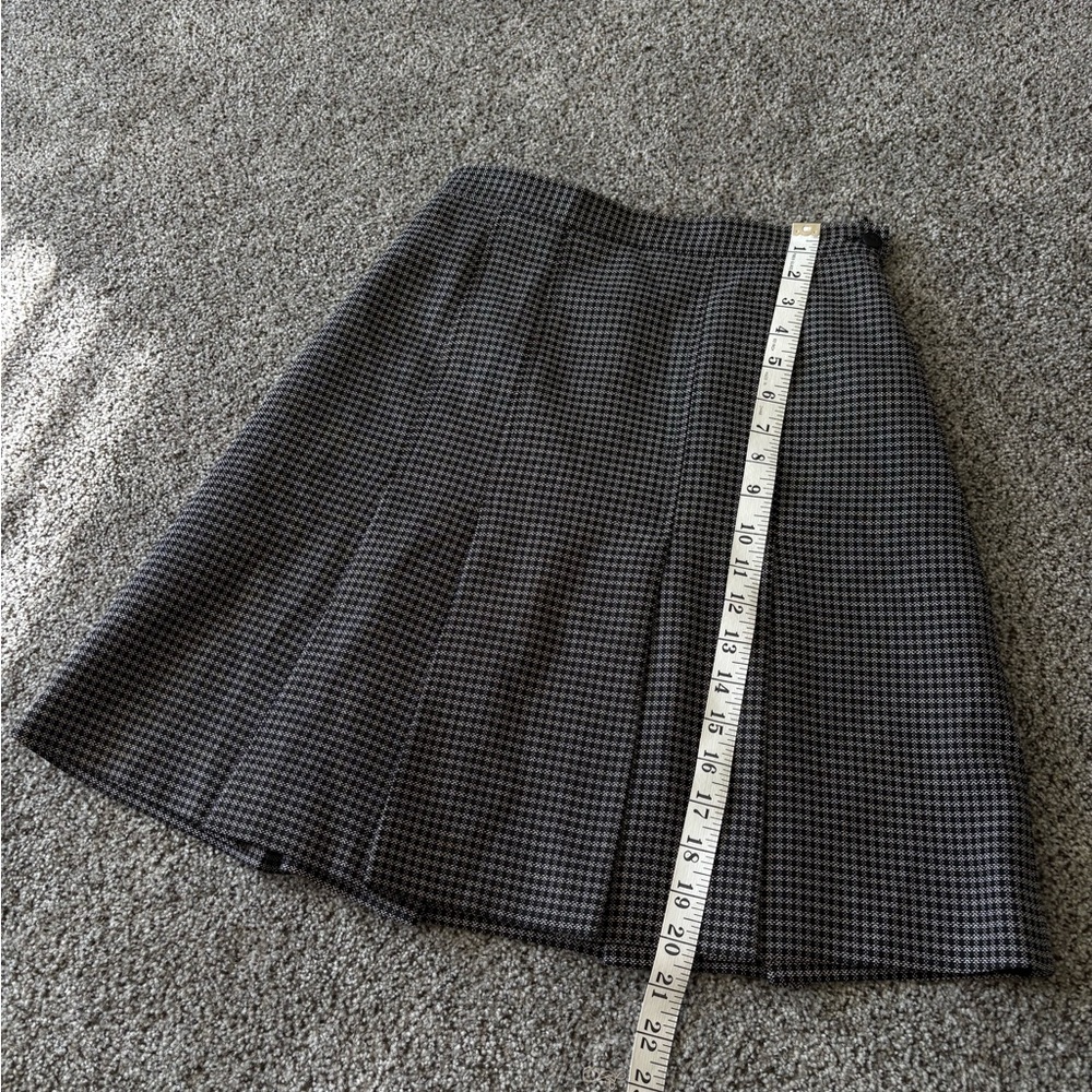 Pendleton Black and Gray A-Line Skirt
